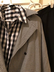 Black and white outfit, black and white jacket, shirt and black pants (1)